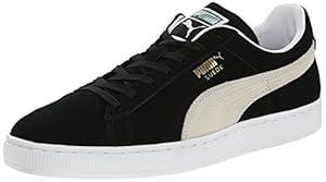PUMA Suede Classic Sneaker,Black/White,12 M US Men's