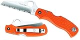 Spyderco Sheepsfoot Blade Folding Knife With Orange Handle Md: C45SOR.