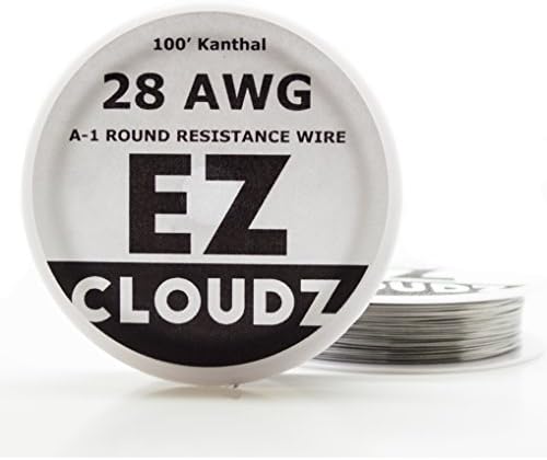 Kanthal & 20 Pcs. Japanese Cotton - 100 Ft 28 Gauge AWG A1 Round Wire 0.32mm A-1 28g