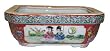 Chinese hand painted double walled porcelain bonsai planter pot - traditional oriental ladies (sm)