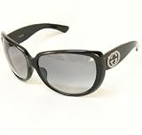 Gucci - Gucci Sunglasses GG 2936/S 807ZR Black Frame with Swarovski Austrian Crystal Rhinestone Logo and Gray Gradient Oversized Lenses