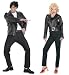 Grease Couples Costume - Cool Sandy Medium & Danny's Deluxe T-Bird Jacket Standard