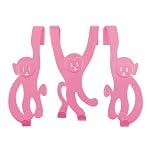 Pink monkey hanger