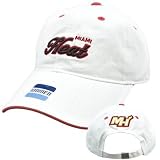 NBA Elevation Miami Heat White Black Red Womens Ladies Hat Cap Cotton Licensed