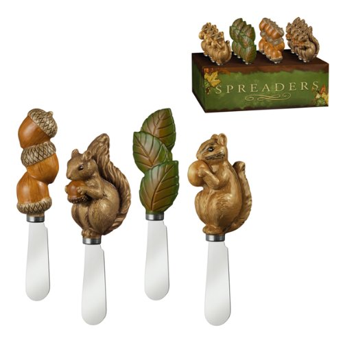 Spreaderassortment Leaf Piece Acorn Road Chipmunk Squirrel Snack Gifts