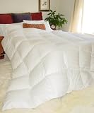 Glacier Luxurious Queen White Goose Down Comforter for Super Light Filled Comfort - 700 Fill Power - 25 OZ Filled Weight