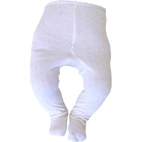 Cotton Premature Baby Tights Dotted Hearts in White, Cream or Pink, sizes 3.5-5.5lb and 5.5-7.5lb