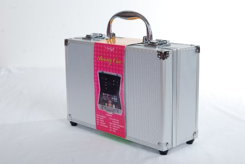 Shany Cosmetics Carry All Train Case with Makeup and Reusable Aluminium Case