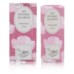 Crazylibellule and the Poppies - Les Divines Alcoves - In Love 0.17 oz Solid Perfume - Powdery Rose