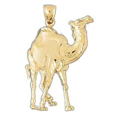 Cheap Girls Jewelry Dazzlers Solid 14k Gold Camel Charm Pendant Available in three colors from jewelsberry (weights: 6.1 grams only) For Sale