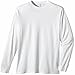 ECOnscious Unisex 100% Cotton Long Sleeve Tee (White, Large)