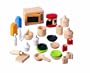 Plan Toy Doll House Accessories for Kitchen with Tableware