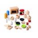 Plan Toy Doll House Accessories for Kitchen with Tableware