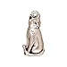 Fine Silver Plated Lead-Free Pewter Sitting Cat Charm 22mm (1)