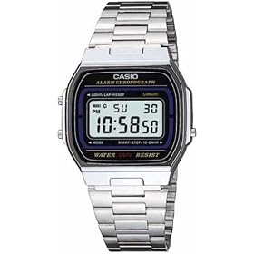 Casio A164WA-1QVEF Mens Digital Bracelet Watch