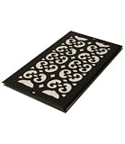 6 x 12 Steel Cold Air Return - Black Painted