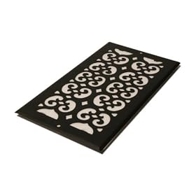 6 x 12" Steel Cold Air Return - Black Painted