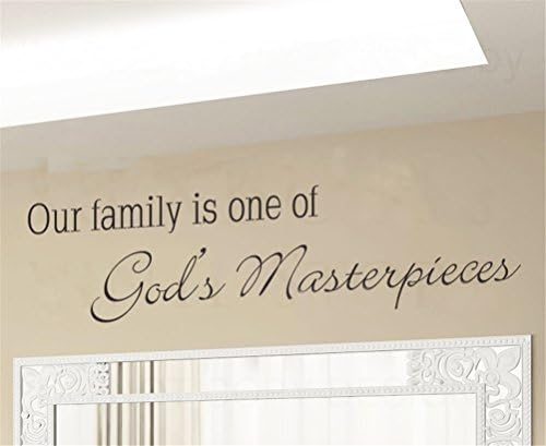 Hongteen Living Room/ Tv Wall Sticker Crative DIY Wallpaper "Family God's" Peel and Stick Poster