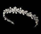 Silver Rhinestone Crystal Pearl Bridal Tiara Silver Rhinestone Crystal Pearl Bridal Tiara