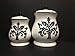 Tuscany Fleur De Lis, Just Black & White Ceramic 4-piece canister set 14-1/2