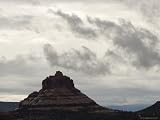Cloud-Filled Sky over Bell Rock, a Main Energy Vortex in Sedona Photographic Poster Print, 18x24