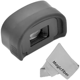Eyecup / Eyepiece Large Extender for CANON EOS (1D Mark IV, 1D Mark III, 1Ds Mark III, 7D, 1D-C, 1D X) + Premium MagicFiber Microfiber Cleaning Cloth
