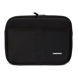 CaseCrown Double Memory Foam Neoprene Netbook Sleeve w/Front Pocket (Black) for the Apple iPad