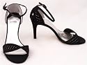 Caparros Okay 2 Black Silk High Heel Shoes