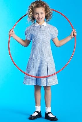 Girls' Fashion Pleated Check Dress with Stain Defence&trade;