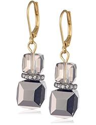 Kenneth Cole New York "Springtime Rose" Faceted Bead Double Drop Earrings