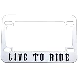 3 Of Best Quality Live To Ride License Plt Hldr By Diamond Plate&trade Live to... 