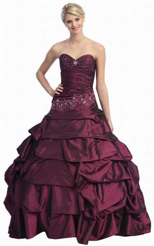 Ball Gown Strapless Formal Prom Dress #557