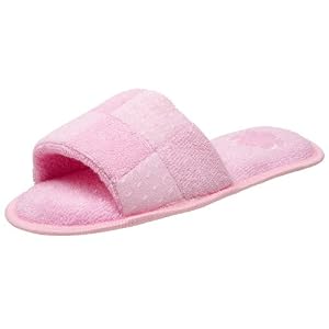 MUK LUKS Ladies I Luv Planet Earth Patch Open-Toe Scuff by Womens Planet Shoes Shoes