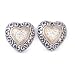 Sterling Silver/18K Gold Diamond Heart Earring by Effy