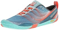 Merrell Women's Vapor Glove 2 Trail Running Shoe,Sea Blue/Coral,5 M US
