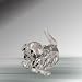 Crystal Dog with Bone on Foot #G-1224