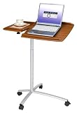 Adjustable Laptop Cart in Mahogany