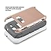 ULAK Galaxy S3 Case, S3 Case - Slim Lightweight S3 Case Hybrid Shockproof Protective Cover for Samsung Galaxy S3 III I9300 with 2-Piece Dual Layer PC & Soft TPU Hard Cover((Rose Gold/Grey)