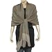 Gold Cashmere Pashmina Wrap Shawl Handcrafted in India 80 x 28 inches