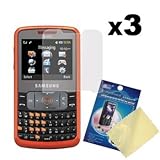 Three LCD Screen Guards / Protectors for Samsung Magnet SGH-A257 / A177