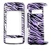 PURPLE ZEBRA PRINT DESIGN SNAP-ON FACEPLATE CASE CELL PHONE COVER FOR LG ENV TOUCH VX11000