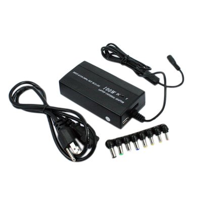 HDE (TM) Universal Laptop Notebook AC Adapter Charger w/ 8 DC Connectors