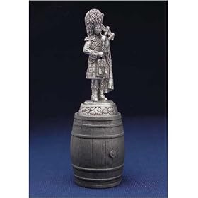Scottish Piper English Pewter Bottle Stopper