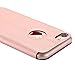 iPhone 7 Case, LONTECT Slim Thin View Window PU Leather Flip Case with Smart Unlock Metal Slide Touch for Apple iPhone 7 - Rose Gold