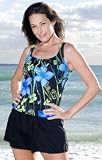 Longitude Monaco Floral Shortini Swimsuit - Plus Size Swimsuit Plus Size Swimsuits