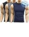 Andrew Scott Men's 6 Pack Sleeveless Muscle Crew Tank Top Tee Shirts