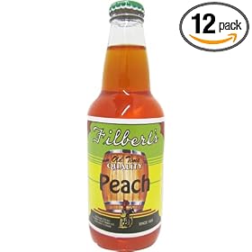 Filbert's PEACH OLD TIME CHICAGO SODA -   "it's like biting into a real peach" , 12-Ounce Glass Bottle (Pack of 12)