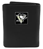 NHL Trifold Leather Wallet in Tin - Pittsburgh Penguins