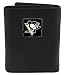 NHL Trifold Leather Wallet in Tin - Pittsburgh Penguins
