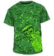 Sesame Street Oscar the Grouch Sketch All Over Green T-shirt Tee
